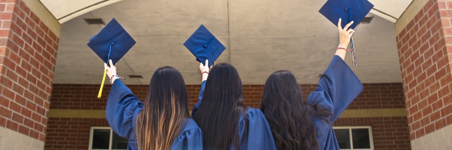 students graduating